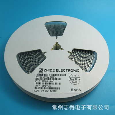 SMCJ43CA瞬態(tài)抑制二極管 志得電子原廠現(xiàn)貨，為通信與自動控制系統(tǒng)保駕護(hù)航